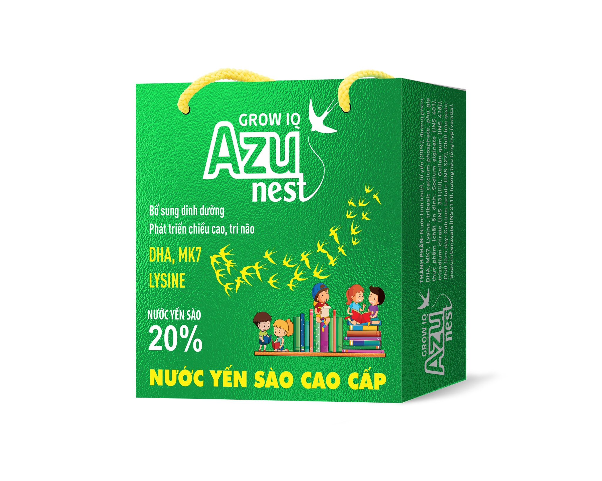 Hình ảnh của Nước yến sao cao cấp AZUNEST GROW IQ xách 6 hũ